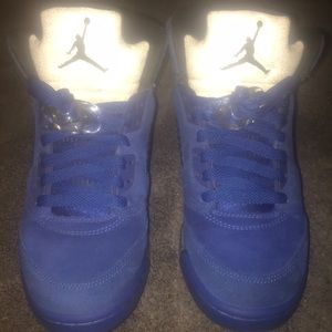 Jordan 5 blue suede